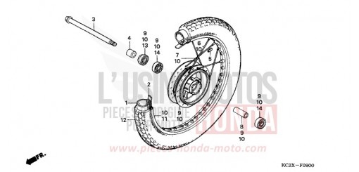 ROUE AVANT CM125CX de 1999